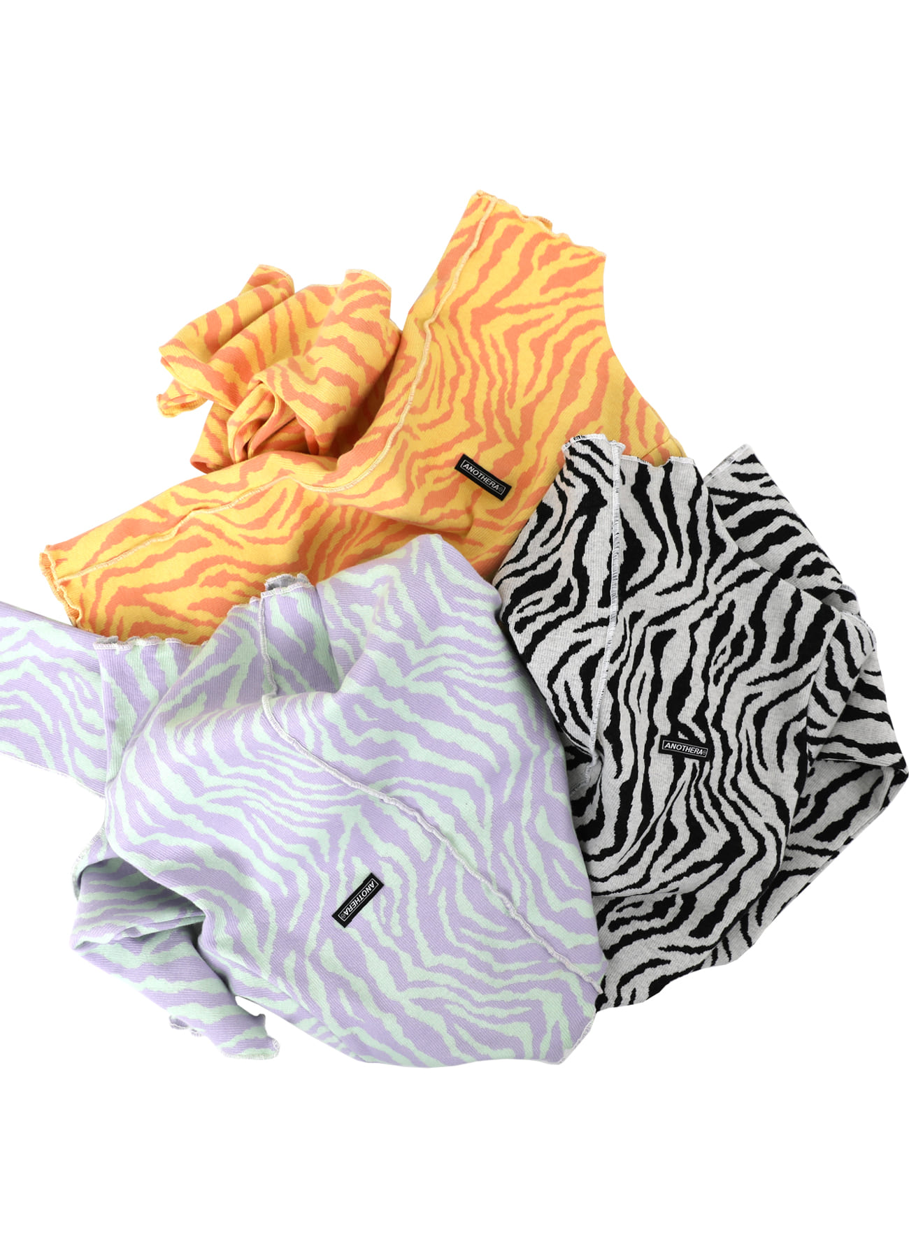 Zebra Half Neck Top (3 color)