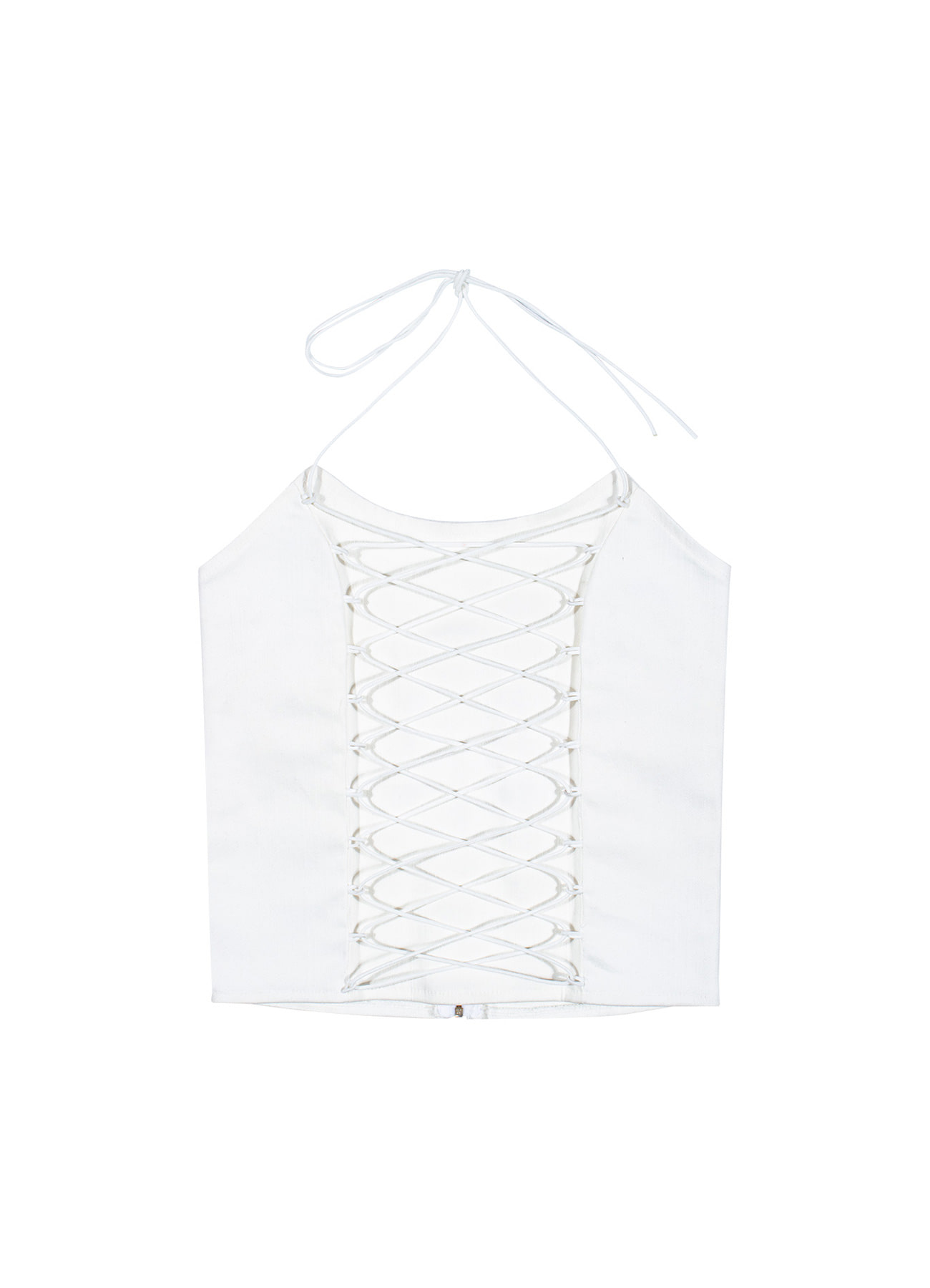 LACE-UP CORSET TOP (Ivory)